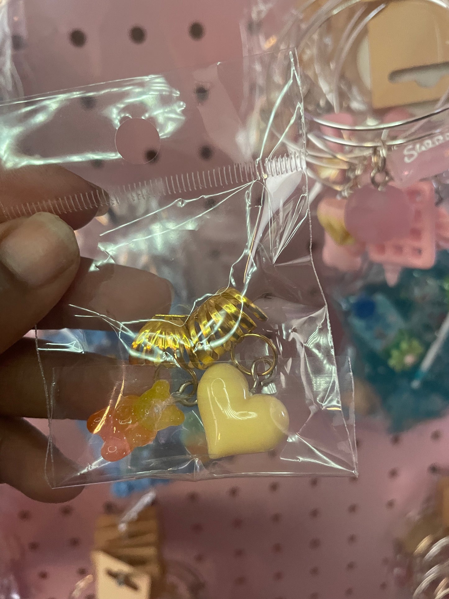 Gummy Bear ( 2 Pc Braid Charm Set )