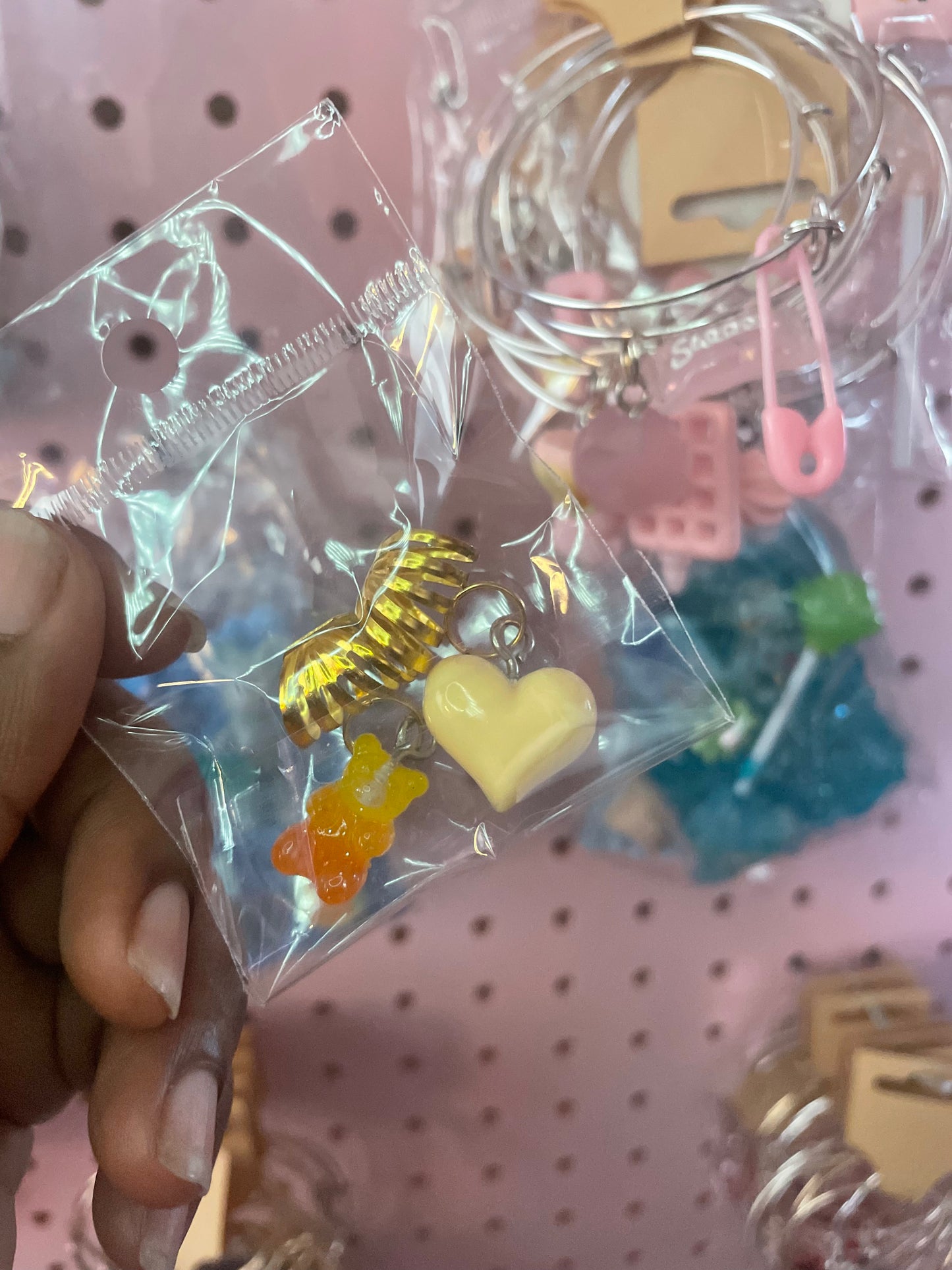 Gummy Bear ( 2 Pc Braid Charm Set )