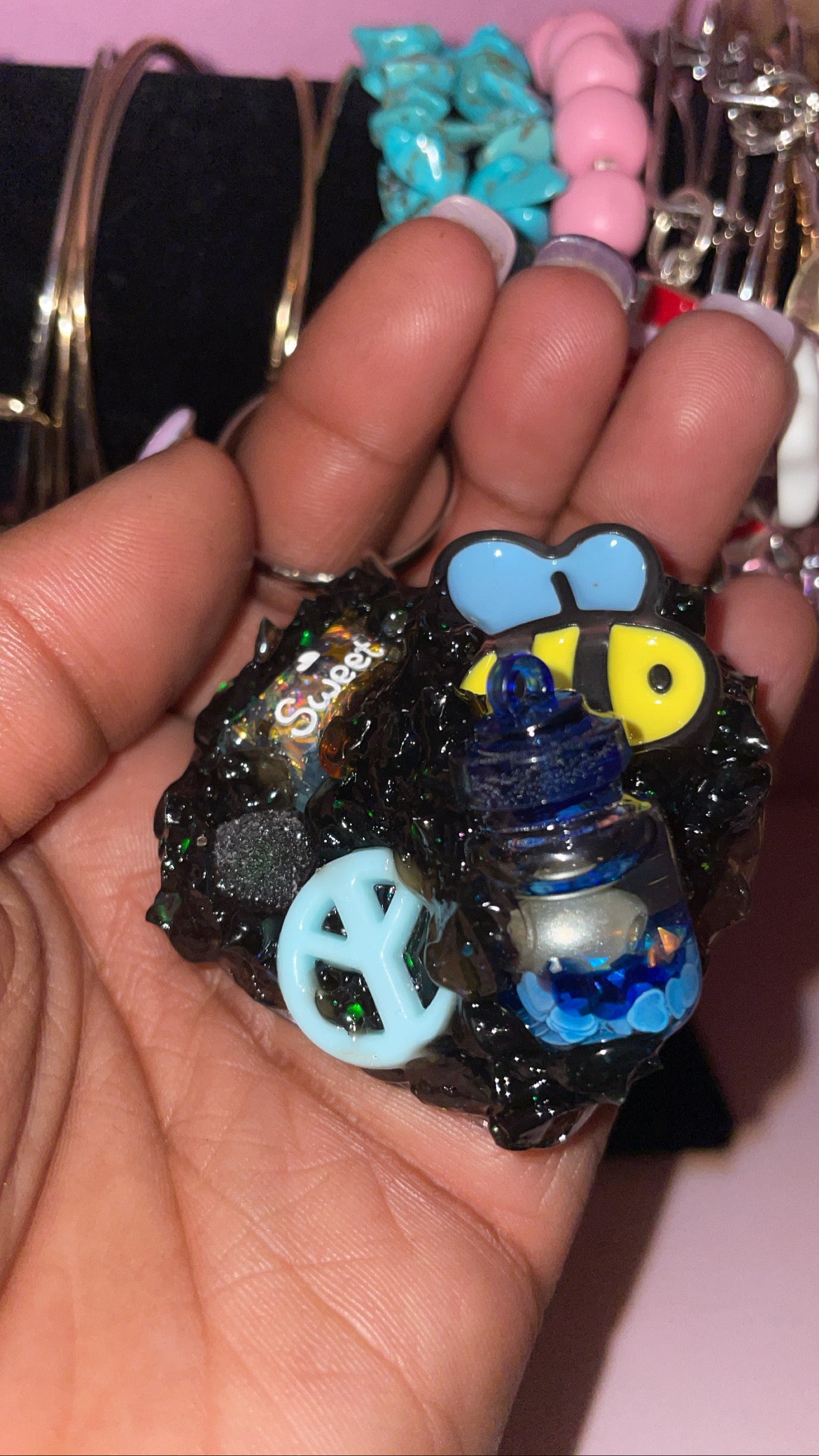 “Beeautiful” I Heart Custom Keychains